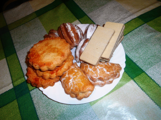 Обои картинки фото еда, пирожные,  кексы,  печенье, печенье, вафли