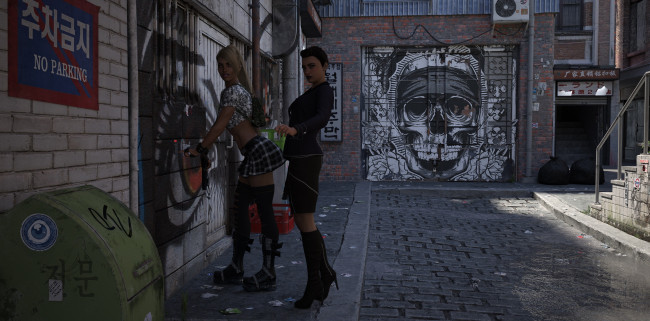 Обои картинки фото 3д графика, люди , people, фон, девушки, взгляд