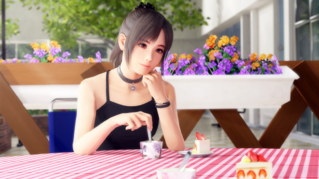 Обои картинки фото 3д графика, люди , people, фон, взгляд, девушка