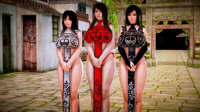 Обои картинки фото 3д графика, люди , people, фон, взгляд, девушки