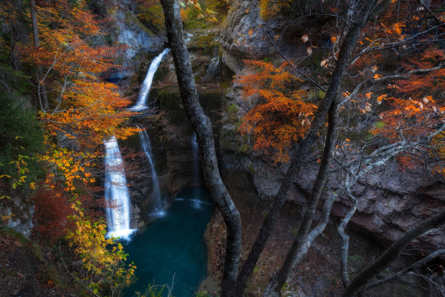 Обои картинки фото природа, водопады, простор