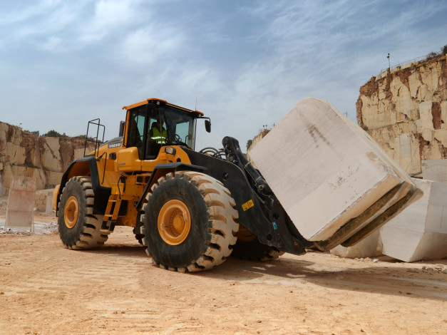 Обои картинки фото техника, фронтальные погрузчики, volvo