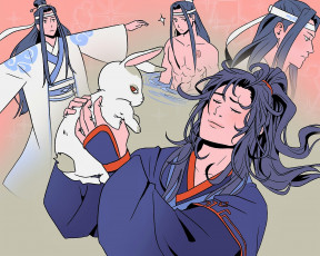 Картинка аниме mo+dao+zu+shi вэй усянь лань ванцзы кролик