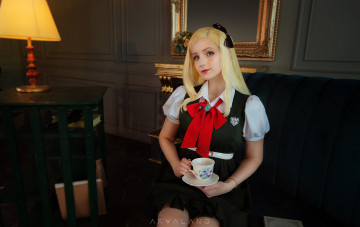 Картинка mewz девушки -+креатив +косплей девушка женщина блондинка светловолосая сексуальная модель звезда обувь одежда бельё колготки чулки аксессуары и множество всяческих елементов на картинке фотографий изображении