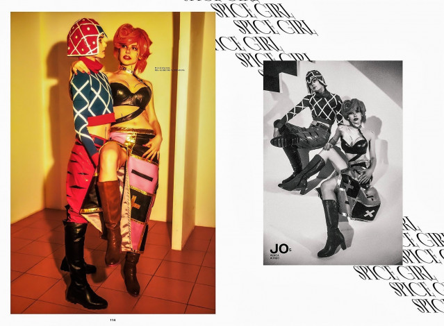 Обои картинки фото девушки, симонет секунова, образы, наряды, пара