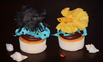 Картинка еда пирожные +кексы +печенье оригинальные ракушки