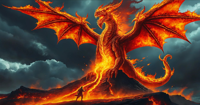 Обои картинки фото фэнтези, драконы, дракон