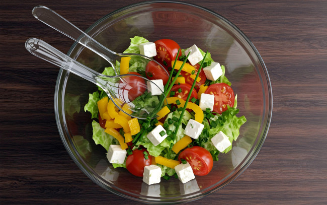 Обои картинки фото 3д графика, еда-, food, салат