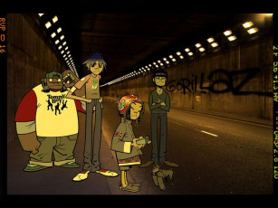 Картинка музыка gorillaz