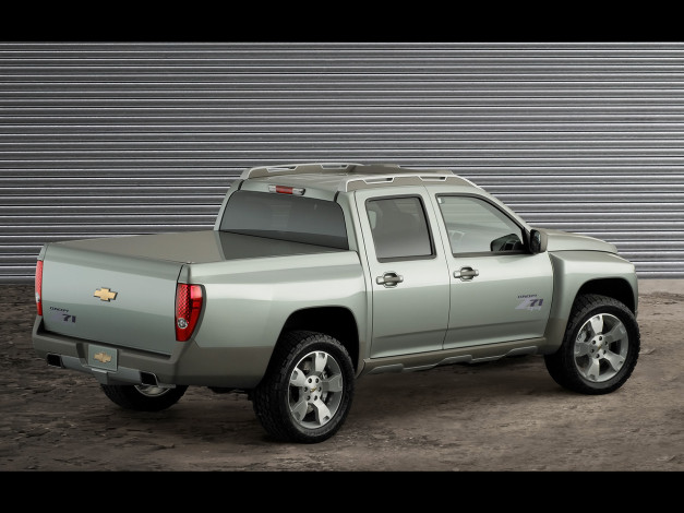 Обои картинки фото 2007, chevrolet, colorado, crew, cab, z71, plus, автомобили