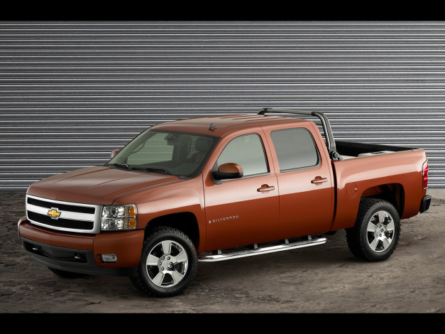 Обои картинки фото 2007, chevrolet, silverado, z71, plus, автомобили