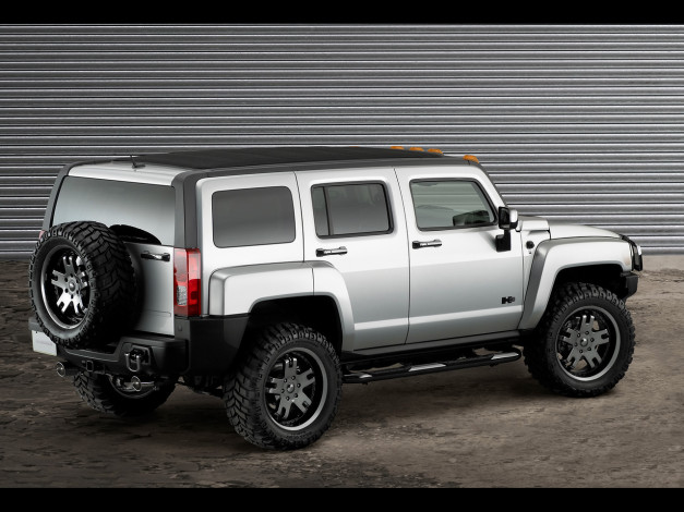 Обои картинки фото 2007, hummer, h3, open, top, автомобили