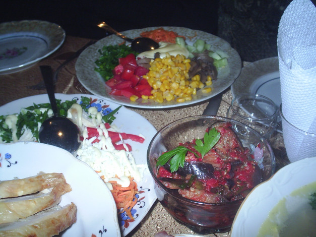 Обои картинки фото салатики, еда, салаты, закуски