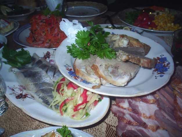 Обои картинки фото селедочка, еда, салаты, закуски