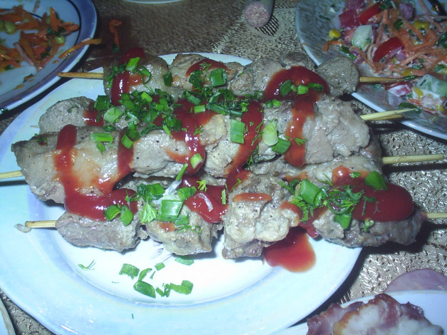 Обои картинки фото шашлык, еда, барбекю