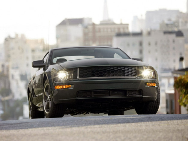 Обои картинки фото 2008, ford, mustang, bullitt, автомобили