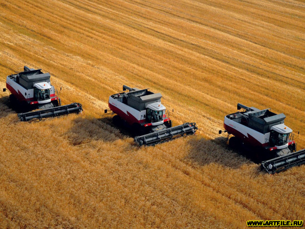 Обои картинки фото техника, комбайны