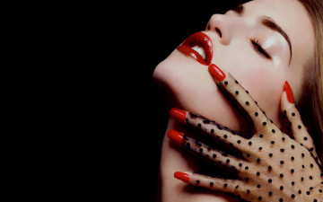 Картинка -Unsort+Лица+Портреты девушки unsort лица портреты лицо губы рука ногти перчатка