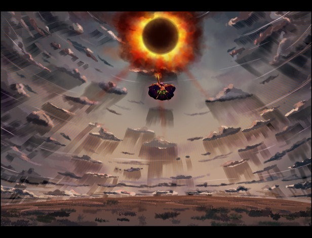 Обои картинки фото аниме, touhou, уцухо