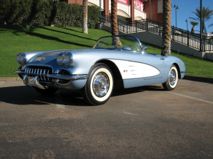 Картинка 1959 chevrolet corvette автомобили