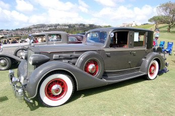 Картинка 1935 рackard автомобили выставки уличные фото ретро