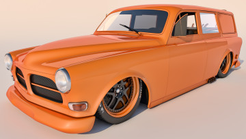 Картинка автомобили 3д 1961 volvo