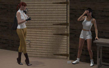 обоя 3д, графика, people, люди, девушки