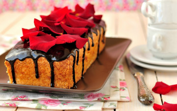 Картинка еда пироги пирог глазурь лепестки