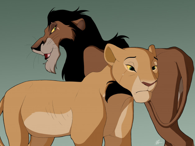 Обои картинки фото рисованные, животные, львы