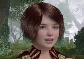 Картинка 3д+графика эльфы+ elves эльфийка взгляд улыбка