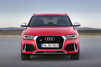 Картинка автомобили audi rs q3 2015г красный