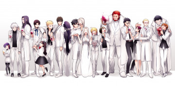 Картинка аниме fate zero арт персонажи мужчины девушки