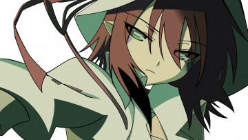 Картинка yumekui+merry аниме взгляд девушка фон ленты шляпа татуировка merry+nightmare