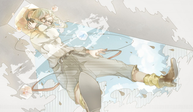 Обои картинки фото аниме, vocaloid, mizutame, tori, девушка, арт