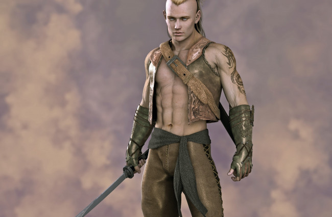 Обои картинки фото 3д графика, люди , people, оружие, лицо, фон, взгляд, мужчина