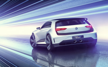Картинка автомобили volkswagen gte golf 2015 sport concept фольксваген гольф