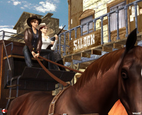 Картинка 3д+графика люди+ people фон взгляд девушки