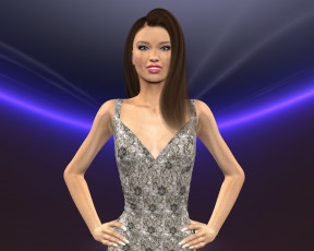 Картинка 3д+графика люди+ people фон взгляд девушка