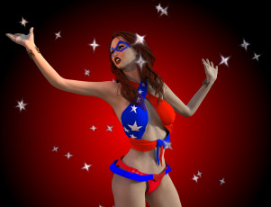 Картинка 3д+графика люди+ people девушка фон взгляд