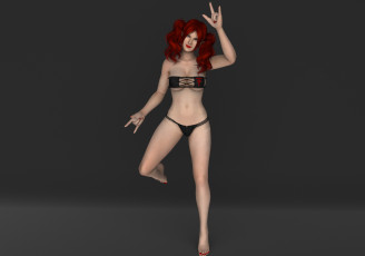 Картинка 3д+графика люди+ people фон взгляд девушка