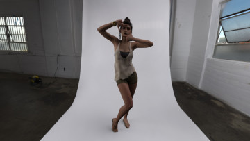 Картинка 3д+графика люди+ people взгляд девушка фон