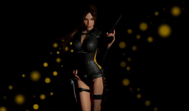 Обои картинки фото 3д графика, амазонки , amazon, пистолет, униформа, взгляд, фон, девушка
