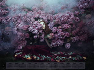 Картинка календари девушки 2018 взгляд лицо цветы