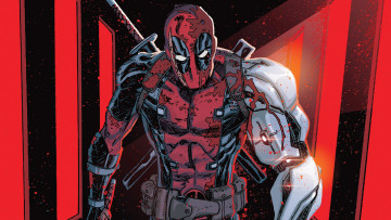 Картинка рисованное комиксы deadpool