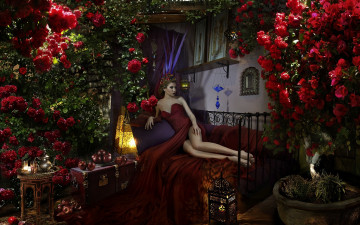 Картинка девушки -unsort+ креатив девушка взгляд фон йветы