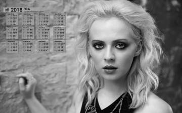 Картинка madilyn+bailey календари знаменитости 2018 девушка певица взгляд черно-белое