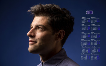 Картинка maks+grinfild календари знаменитости 2018 парень актер профиль