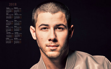 Картинка nik+dzhonas календари знаменитости парень 2018 певец