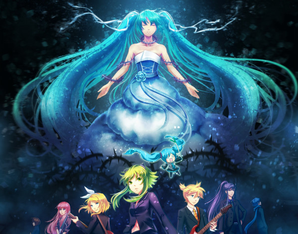 Обои картинки фото аниме, vocaloid, вокадоид