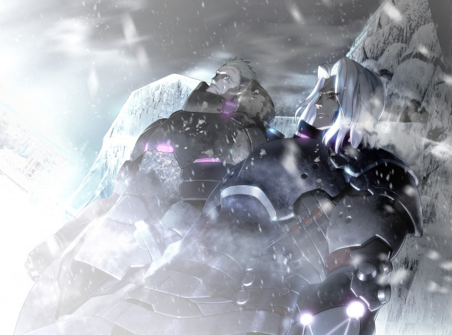 Обои картинки фото аниме, tokyo necro, двое